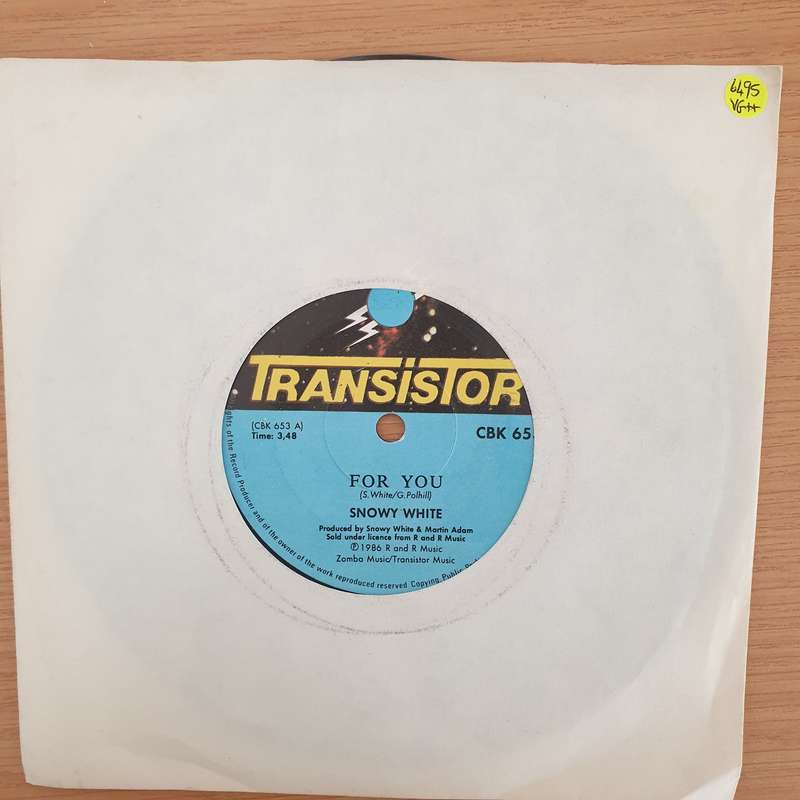Snowy White  For You / Straight On Ahead - Vinyl 7" Record - Very-Good+ Quality (VG+) (verygoo...