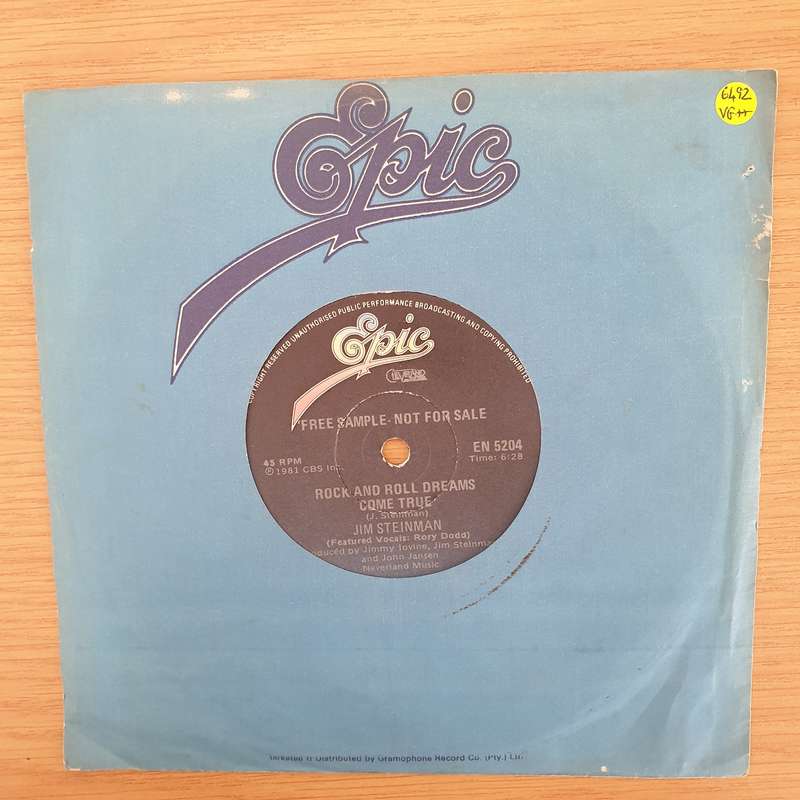 Jim Steinman  Rock And Roll Dreams Come Through - Vinyl 7" Record - Very-Good+ Quality (VG+) (...