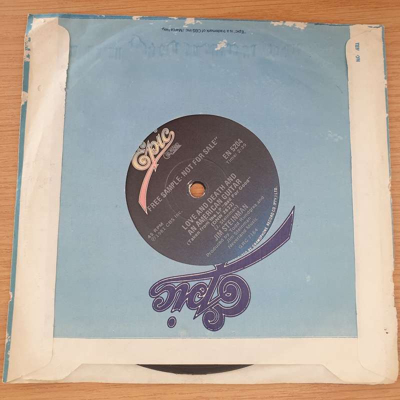 Jim Steinman  Rock And Roll Dreams Come Through - Vinyl 7" Record - Very-Good+ Quality (VG+) (...