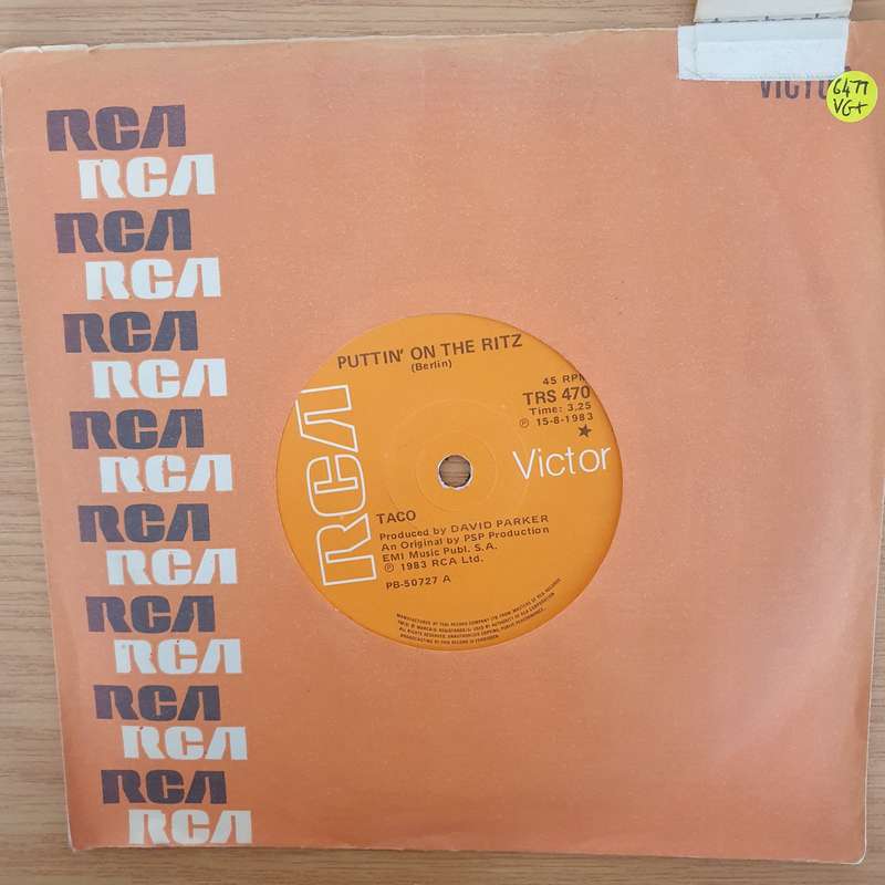 Taco  Puttin' On The Ritz - Vinyl 7" Record - Very-Good+ Quality (VG+) (verygoodplus)
