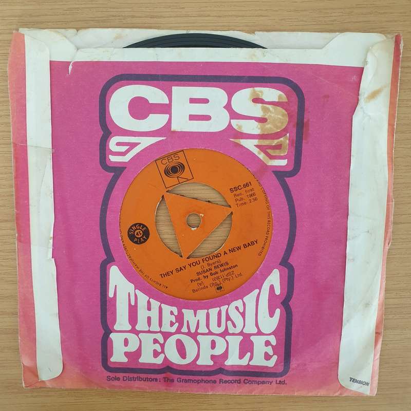 Susan Rewis  They Say You Found A New Baby / Do I Hear Footsteps (Rhodesia) - Vinyl 7" Record ...