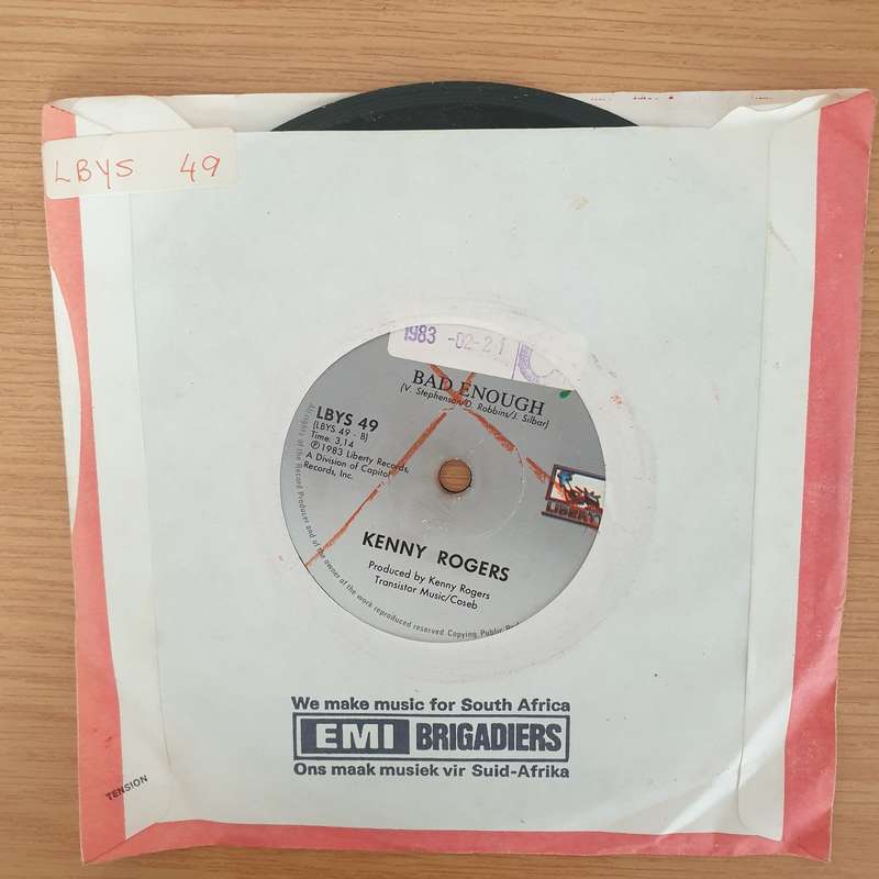 Kenny Rogers & Sheena Easton  We've Got Tonight - Vinyl 7" Record - Very-Good+ Quality (VG+) (...