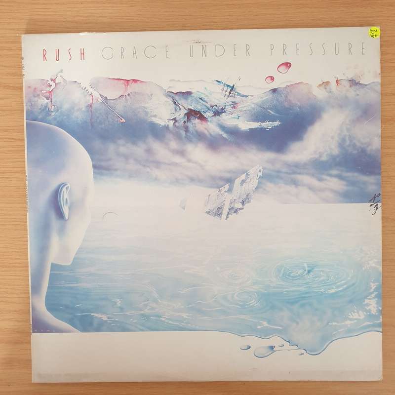 Rush  Grace Under Pressure (with lyrics sleeve) - Vinyl LP Record - Very-Good+ Quality (VG+) (...