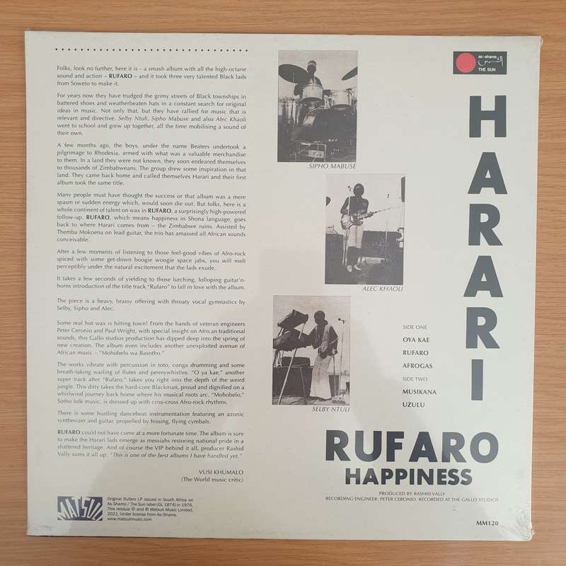Harari  Rufaro Happiness -  Vinyl LP Record - Sealed