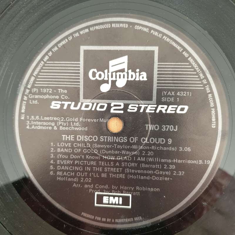 Cloud 9   The Disco Strings Of Cloud 9  - Vinyl LP Record - Very-Good+ Quality (VG+) (verygood...