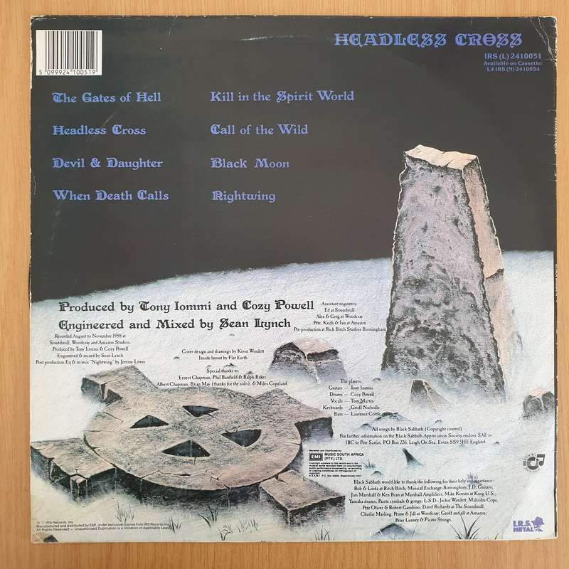 Black Sabbath  Headless Cross - Vinyl LP Record - Very-Good+ Quality (VG+)