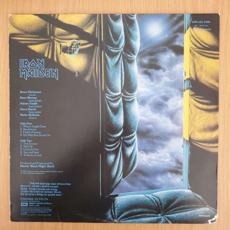 Iron Maiden  Piece Of Mind - Vinyl LP Record - Very-Good+ Quality (VG+)