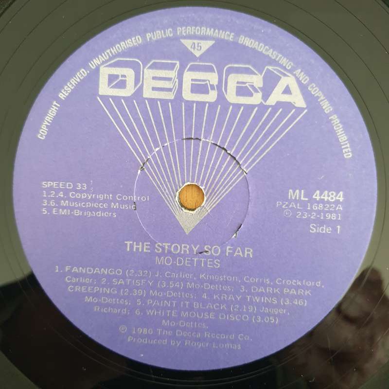 Mo-Dettes  The Story So Far  - Vinyl LP Record - Very-Good+ Quality (VG+) (verygoodplus)
