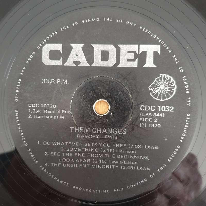 Ranmsey Lewis - Them Changes - Vinyl LP Record - Good+ Quality (G+) (gplus)