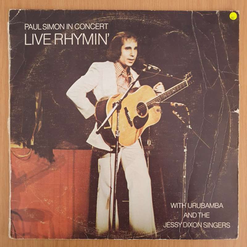 Paul Simon  Live Rhymin' with Urubamba and the Jessy Dixon Singers - Vinyl LP Record (VG) (...