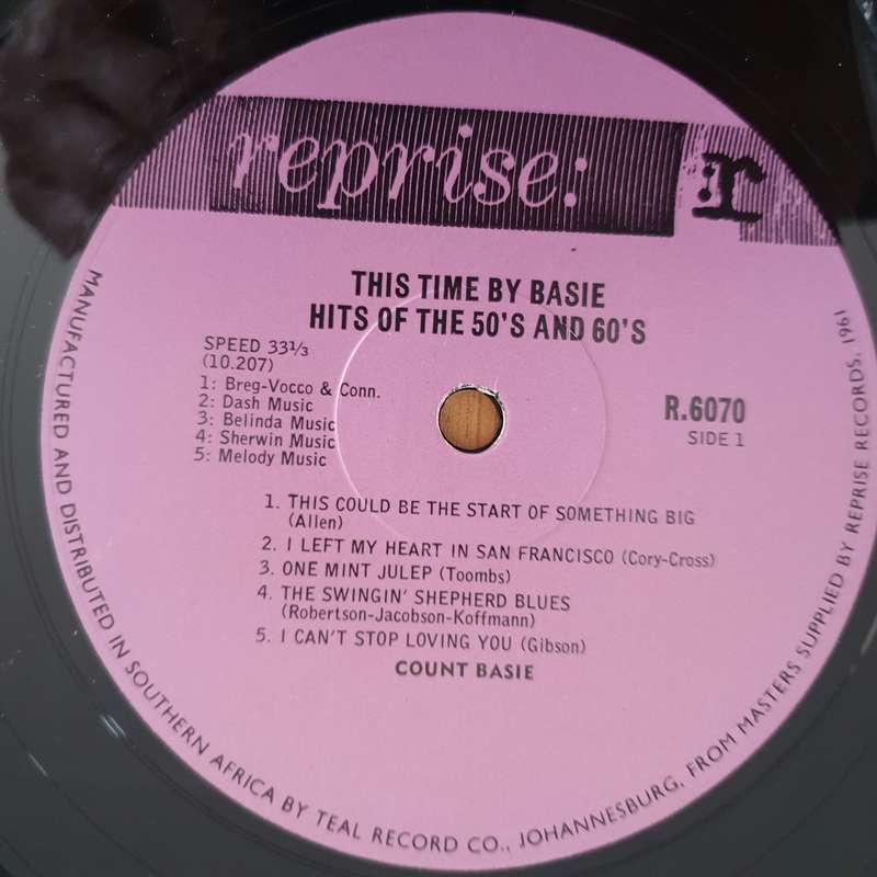 Count Basie  This Time By Basie! - Hits Of The 50's & 60's - Vinyl LP Record  (VG+)
