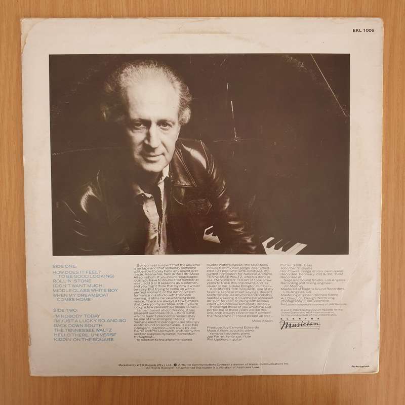 Mose Allison  Middle Class White Boy - Vinyl LP Record - Very-Good+ Quality (VG+) (verygoodplus)