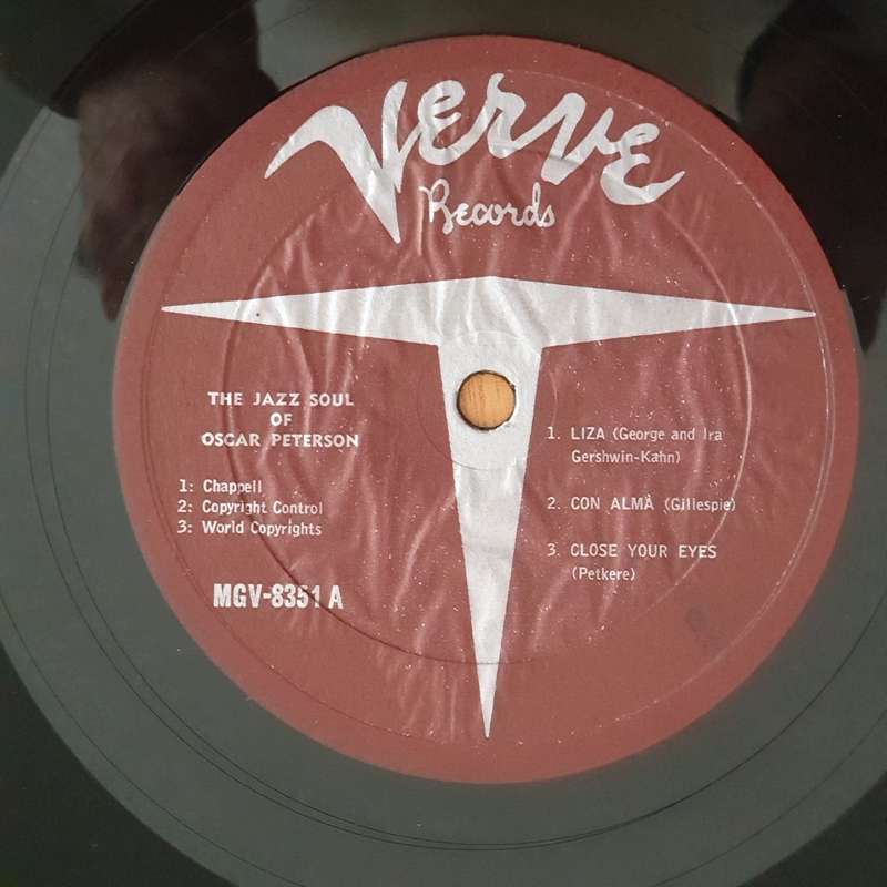 Oscar Peterson  The Jazz Soul Of Oscar Peterson - Vinyl LP Record - Very-Good+ Quality (VG+)