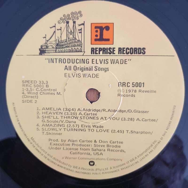 Elvis Wade  Introducing Elvis Wade - Vinyl LP Record - Very-Good+ Quality (VG+) (verygoodplus)