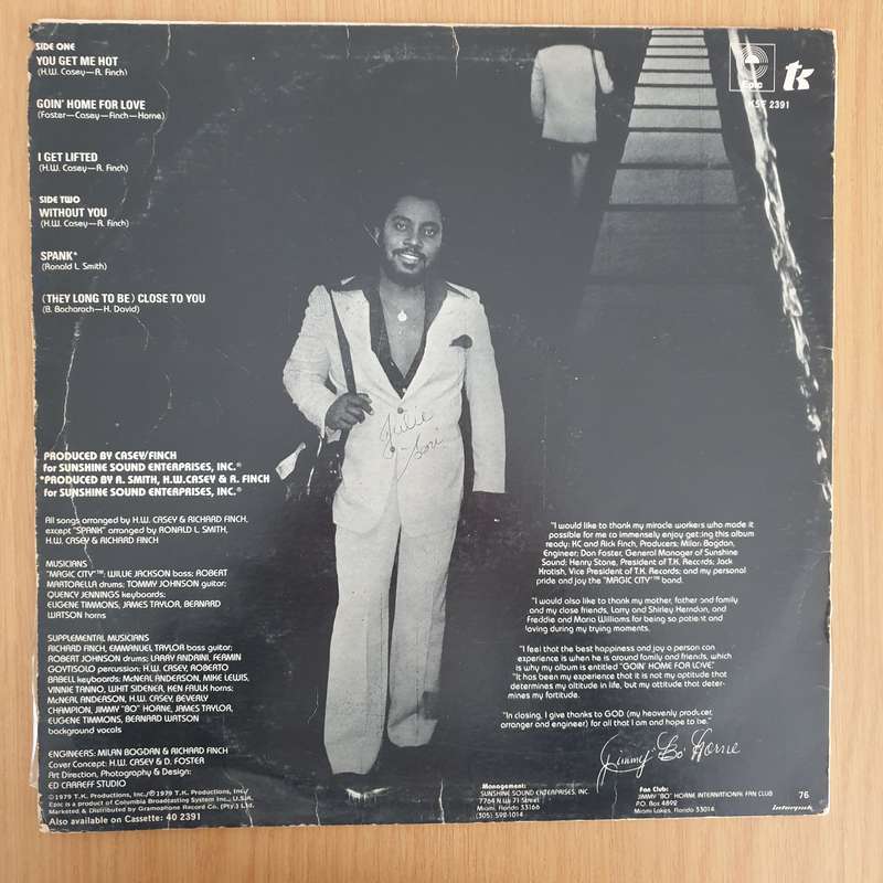 Jimmy "Bo" Horne  Goin' Home For Love  - Vinyl LP Record - Very-Good- Quality (VG-) (minus)