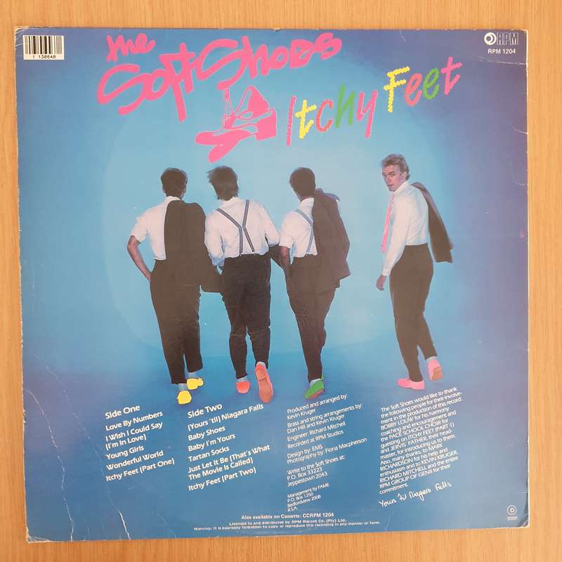 The Soft Shoes - Itchy Feet - Vinyl LP Record - Very-Good+ Quality (VG+)