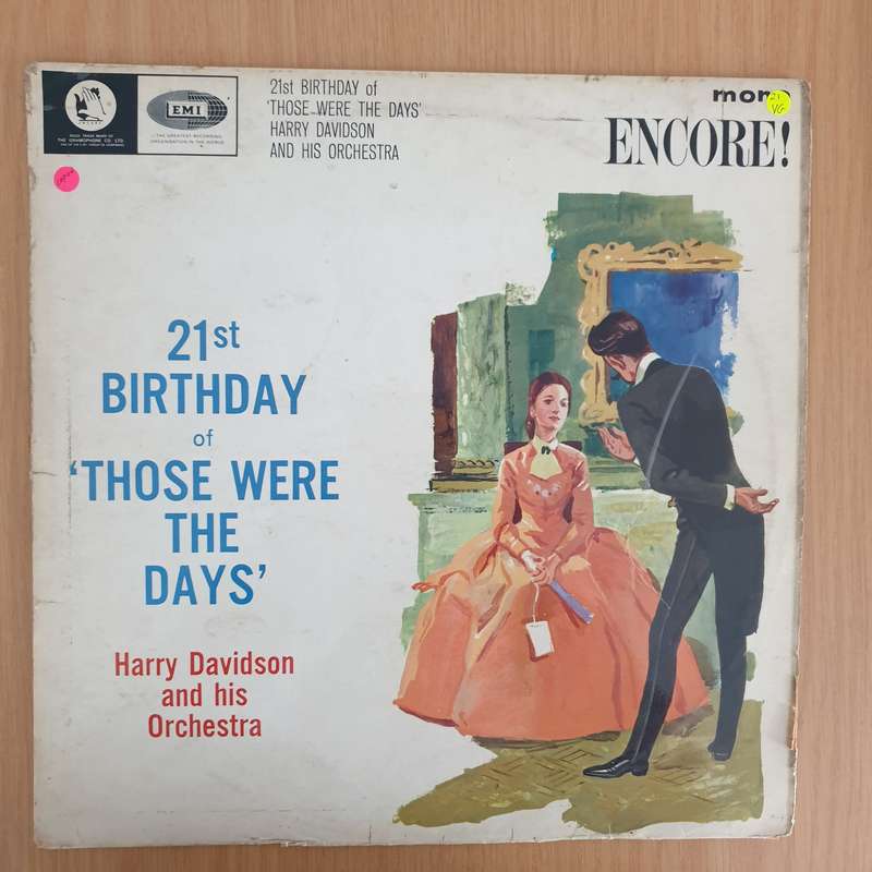 Harry Davidson And His Orchestra  21st Birthday Of Those Were The Days - Vinyl LP Record - Ver...