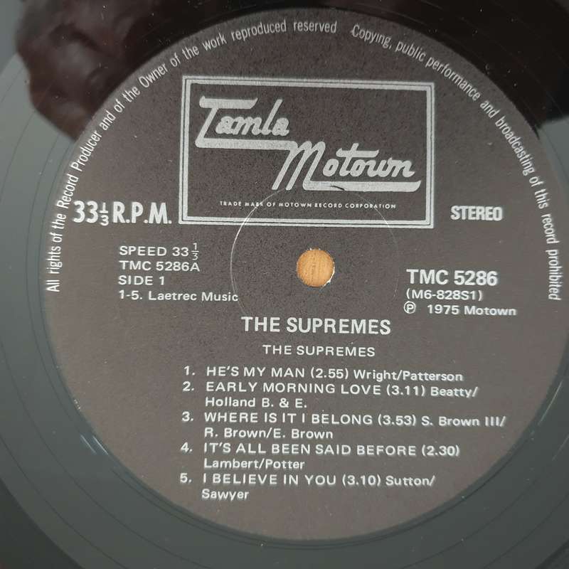 The Supremes  The Supremes - Vinyl LP Record - Very-Good+ Quality (VG+) (verygoodplus)