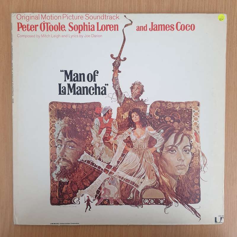 Man of La Mancha - Original Soundtrack - Vinyl LP Record - Very-Good+ Quality (VG+)