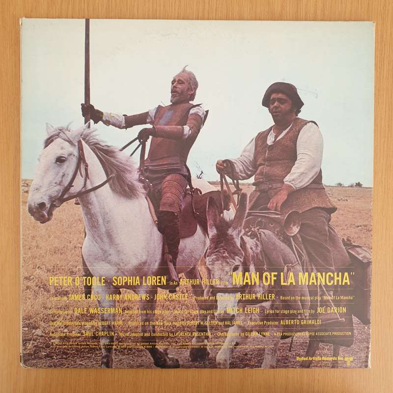 Man of La Mancha - Original Soundtrack - Vinyl LP Record - Very-Good+ Quality (VG+)