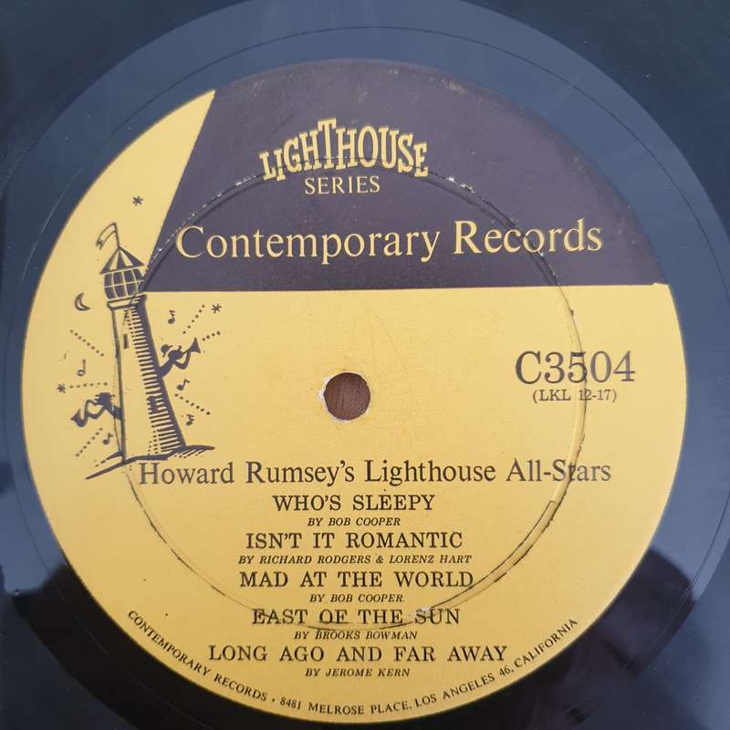 Howard Rumsey's Lighthouse All-Stars  Vol. 6 - Vinyl LP Record - Very-Good Quality (VG)  (verry)