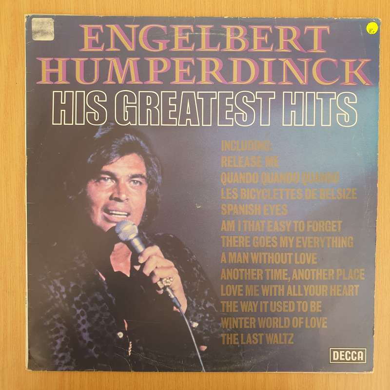 Engelbert Humperdinck  His Greatest Hits - Vinyl LP Record - Very-Good Quality (VG)  (verry)