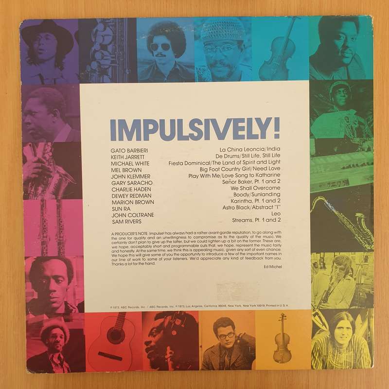 Impulsively! - Various (Jarrett/Coltrane...)  Double Vinyl LP Record - Very-Good+ Quality (VG+...