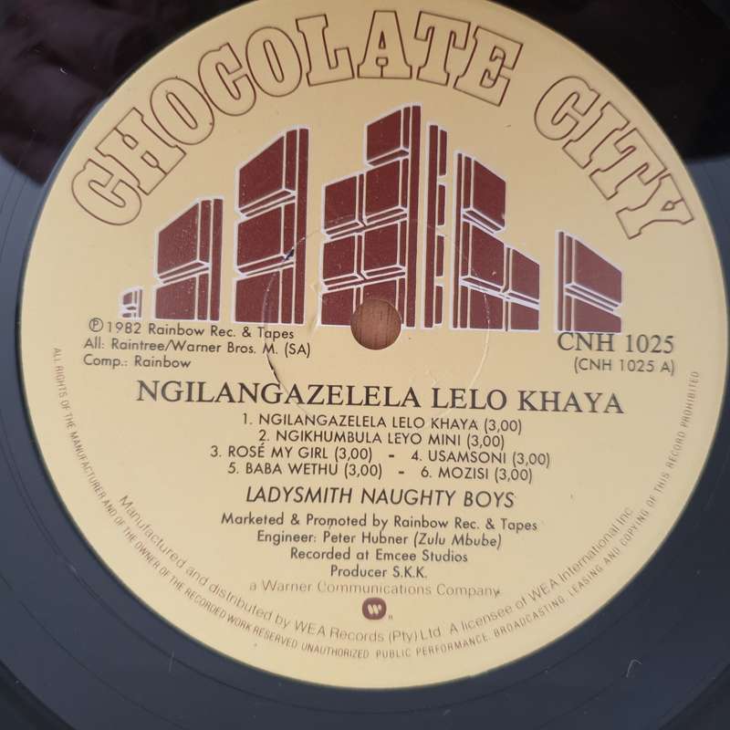 Ladysmith Naughty Boys - Zulu Mbube  Vinyl LP Record - Very-Good+ Quality (VG+) (verygoodplus)