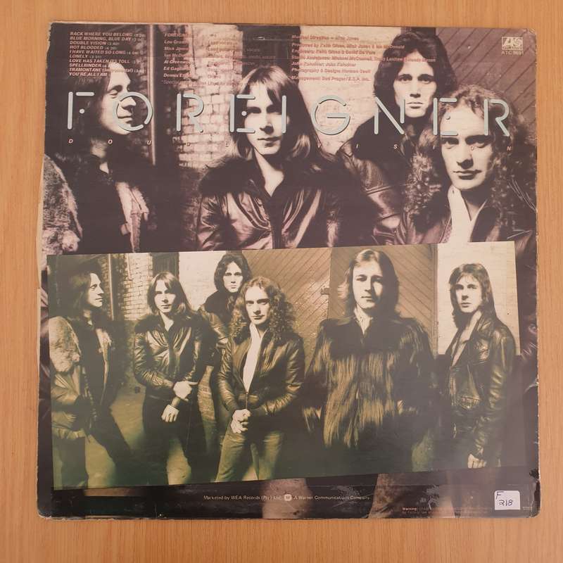 Foreigner  Double Vision - Vinyl LP Record - Good+ Quality (G+) (gplus)
