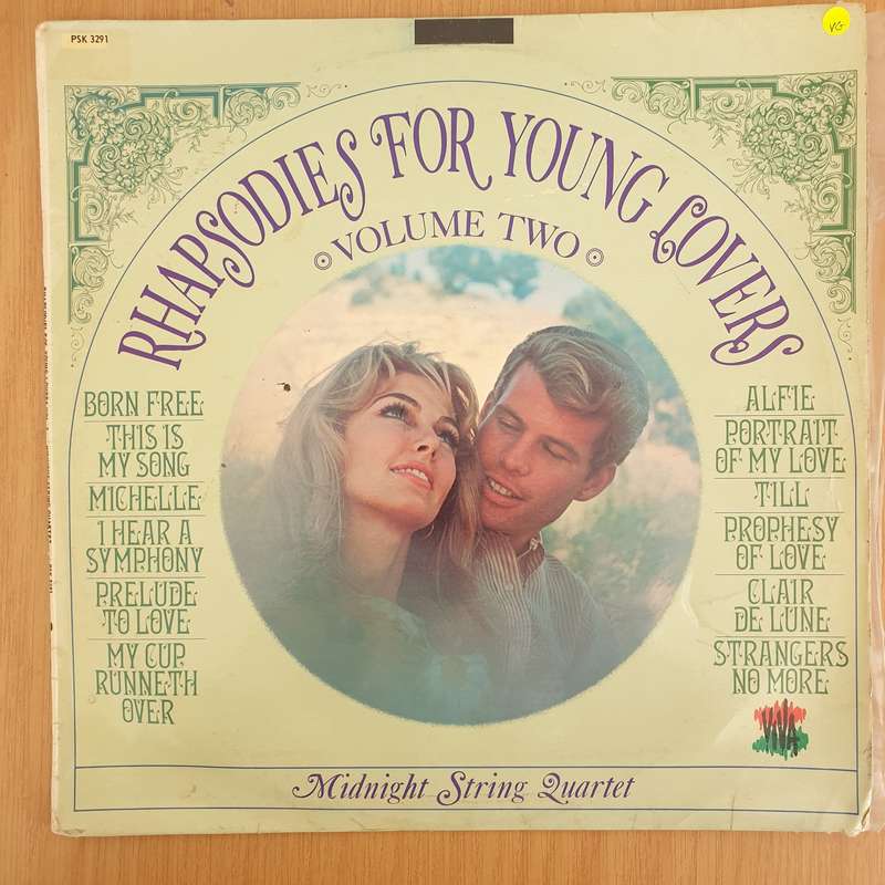 Midnight String Quartet  Rhapsodies For Young Lovers - Vol 2 - Vinyl LP Record - Very-Good Qua...