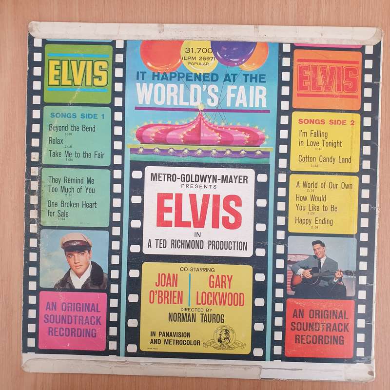 Elvis Presley  It Happened At The World's Fair - Vinyl LP Record - Good+ Quality (G+) (gplus)