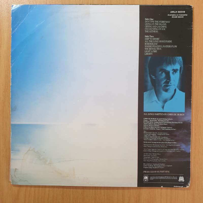 Chris De Burgh - The Getaway - Vinyl LP Record - Very-Good Quality (VG)  (verry)