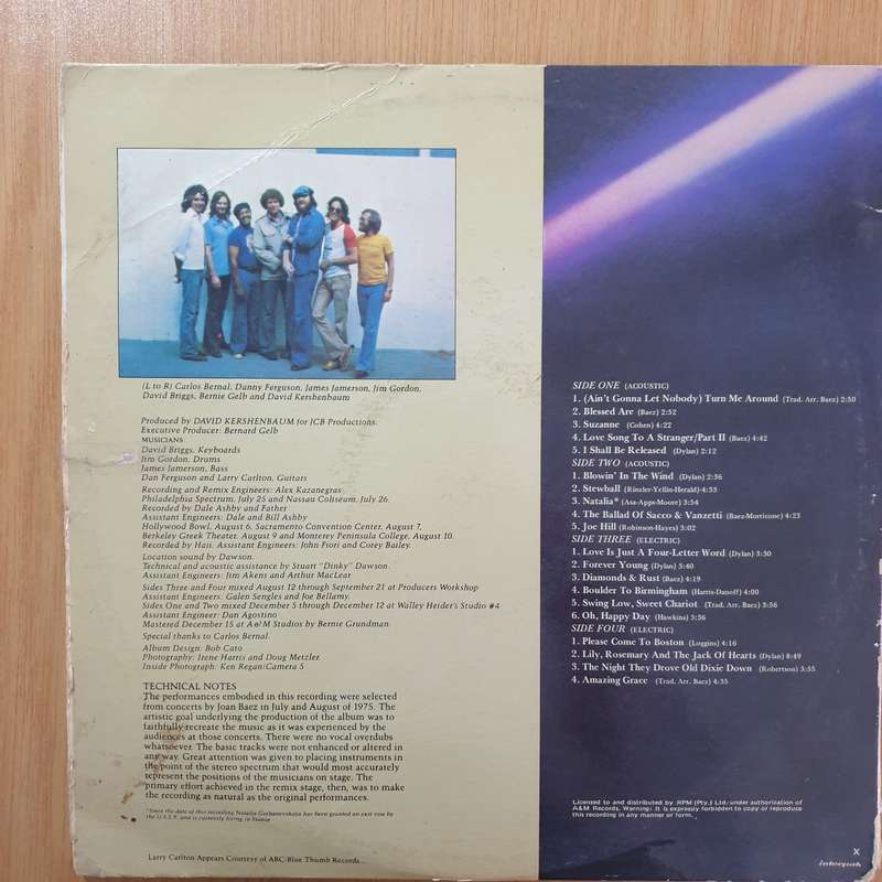 Joan Baez  From Every Stage - Vinyl LP Record - Good+ Quality (G+) (gplus)