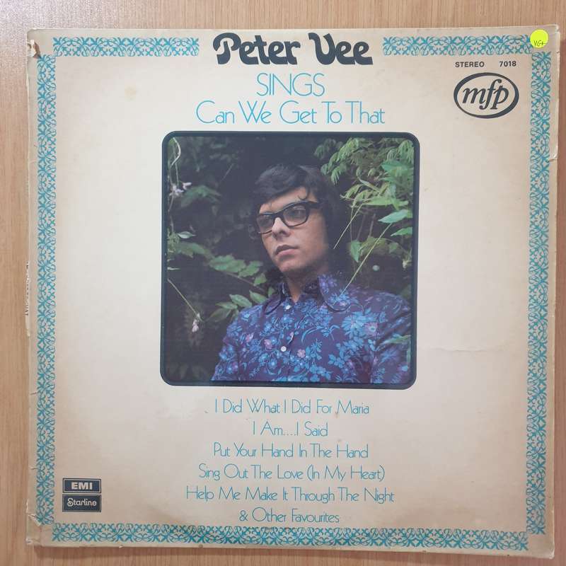 Peter Vee  Can We Get To That - Vinyl LP Record - Very-Good+ Quality (VG+) (verygoodplus)