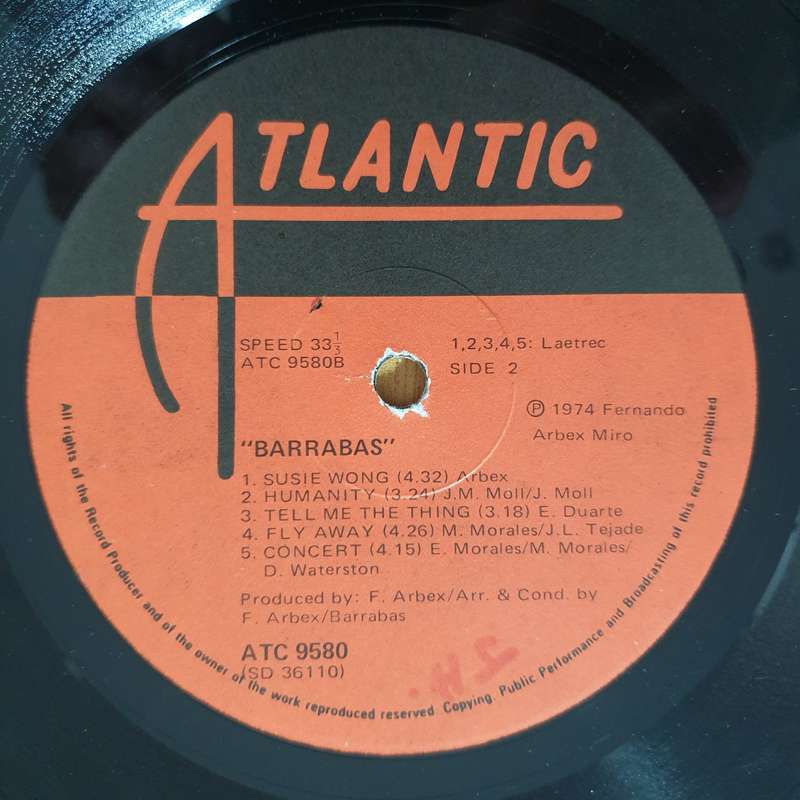 Barrabas  Hi-Jack - Vinyl LP Record - Very-Good Quality (VG)  (verry)