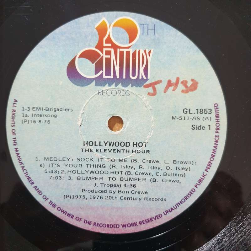 Eleventh Hour  Hollywood Hot - Vinyl LP Record - Very-Good+ Quality (VG+) (verygoodplus)
