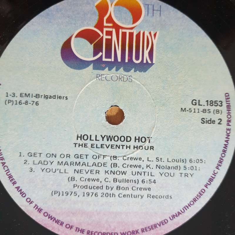 Eleventh Hour  Hollywood Hot - Vinyl LP Record - Very-Good+ Quality (VG+) (verygoodplus)