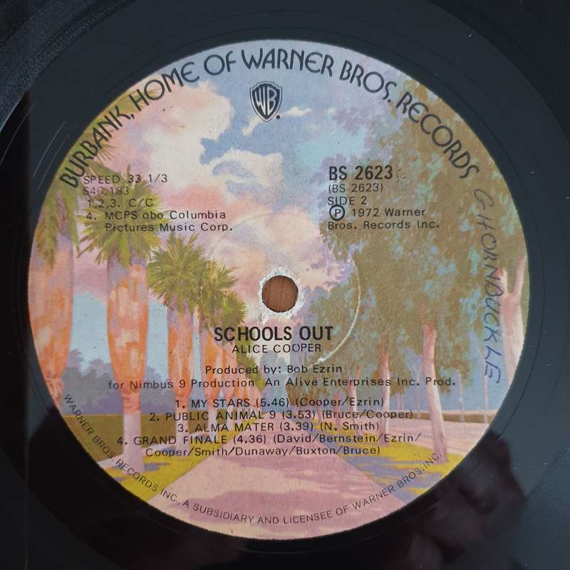 Alice Cooper  School's Out  - Vinyl LP Record - Good+ Quality (G+) (gplus)