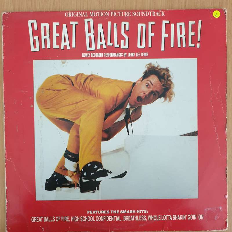 Great Balls Of Fire! - Original Motion Picture Soundtrack - Vinyl LP Record - Very-Good- Quality ...