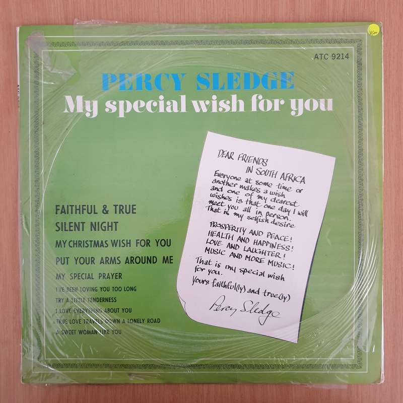 Percy Sledge  My Special Wish For You (South Africa) - Vinyl LP Record - (VG+) (verygoodplus)