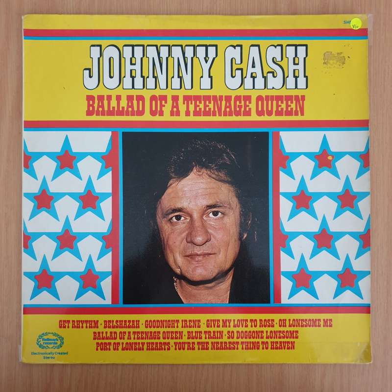 Johnny Cash  Ballad Of A Teenage Queen  Vinyl LP Record - (VG+) (verygoodplus)