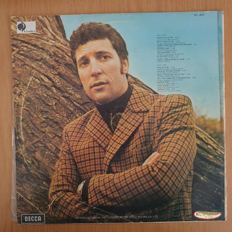 Tom Jones  Green, Green Grass Of Home   Vinyl LP Record - (VG+) (verygoodplus)