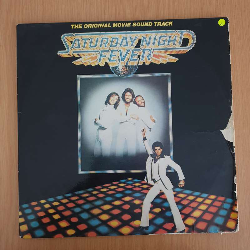 Saturday Night Fever (The Original Movie Sound Track) -  Vinyl LP Record - Very-Good Quality (VG)...