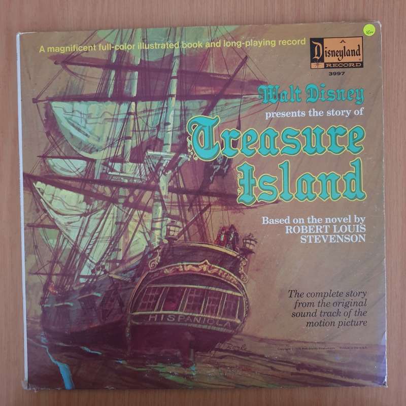 Walt Disney Presents The Story Of Treasure Island  Vinyl LP Record - Very-Good+ Quality (VG+)