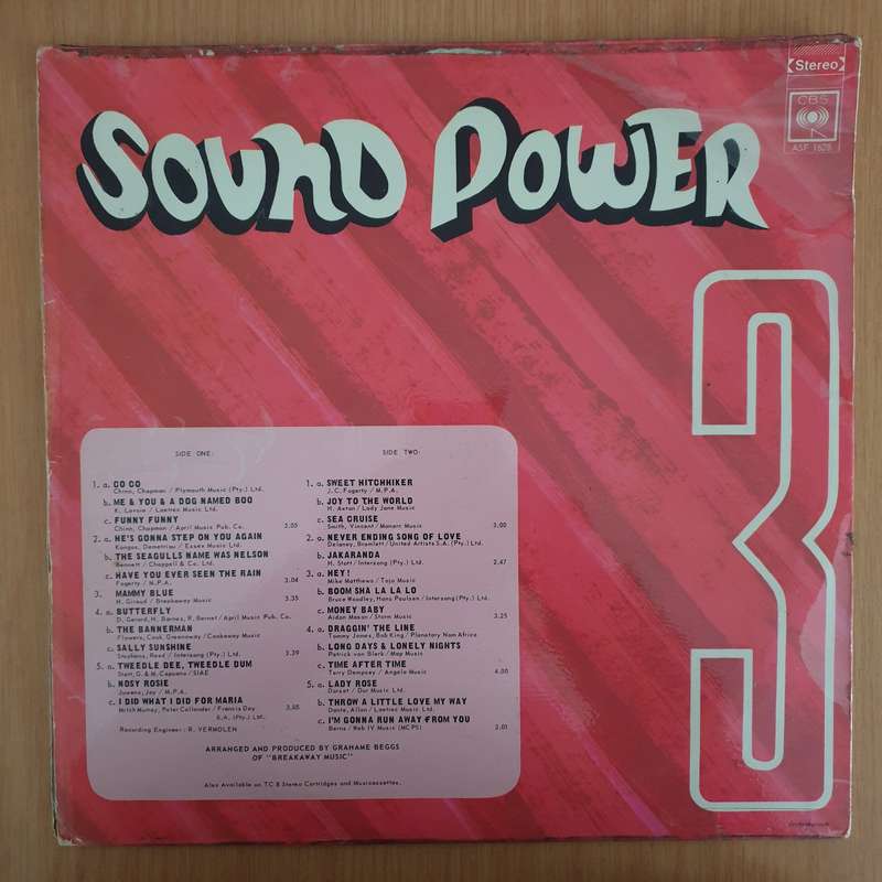 Sound Power Vol 3 -  Vinyl LP Record - Very-Good Quality (VG)  (verry)