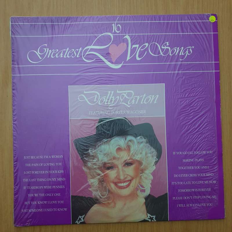 Dolly Parton - 16 Greatest Love Songs   Vinyl LP Record - (VG+) (verygoodplus)