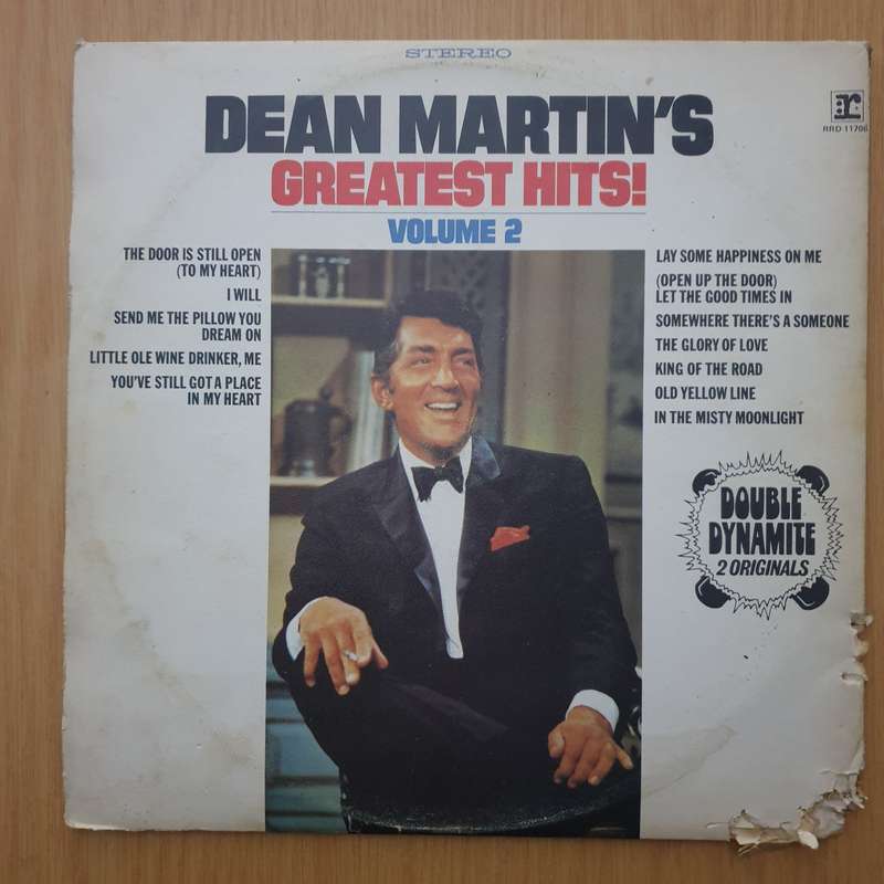Dean Martins Greatest Hits - Vol 1 & 2 - Double Vinyl LP Record - Very-Good Quality (VG)  (verry)
