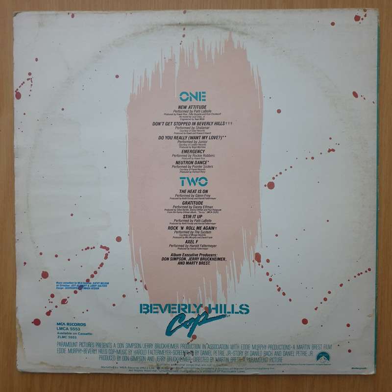 Beverly Hills Cop (Music From The Motion Picture Soundtrack - Vinyl LP Record - Very-Good+ Qualit...