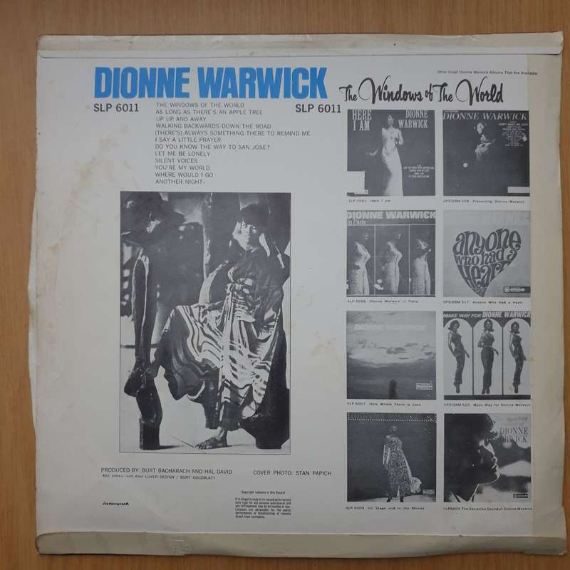 Dionne Warwick  The Windows Of The World - Vinyl LP Record - Very-Good+ Quality (VG+) (verygoo...