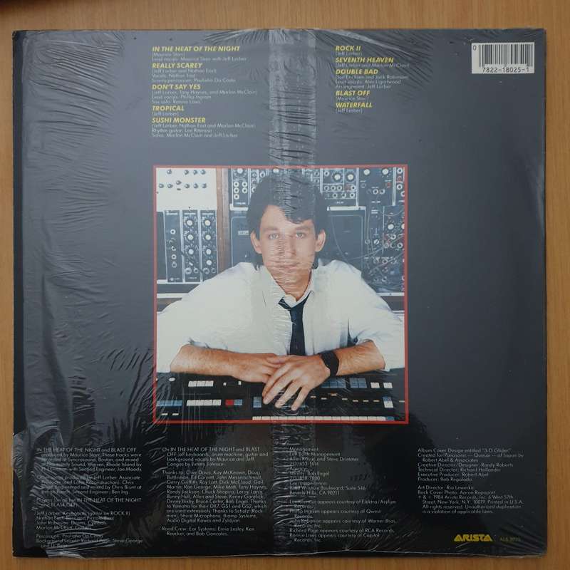 Jeff Lorber  In The Heat Of The Night - Vinyl LP Record - Very-Good+ Quality (VG+) (verygoodplus)